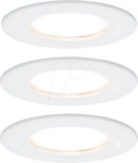 PLM 93460 - Einbauleuchte Nova Plus Coin, 3x6 W, 2700 K, rund, IP44, alu