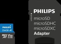 PHI FM25MP65B - microSDXC-Card, 256GB Class 10 UHS-I U3 incl. Adapter