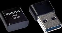 PHI FM64FD90B - USB-Stick, USB 3.0, 64 GB, Pico Edition Midnight Black