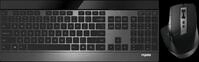 RAPOO 9900M SW - Tastatur-/Maus-Kombination, Bluetooth/Funk, dunkelgrau