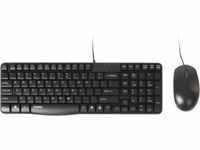 RAPOO NX1820 SW - Tastatur-/Maus-Kombination, USB, schwarz, DE