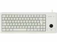 G84-4400LUBUS-0 - Tastatur, USB, hellgrau, kompakt, Trackball, US