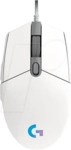 LOGITECH G203 WS - Gaming-Maus (Mouse), Kabel, USB, G203, wei&szlig;