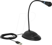 DELOCK 65871 - Mikrofon, USB, Standfu&szlig;, Mute Taste