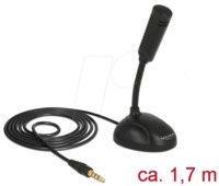 DELOCK 65872 - Mikrofon f&uuml;r Smartphone-Tablet Klinke 3,5 mm wei&szlig;