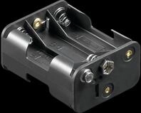 HALTER 6XUM3-QDK - Batteriehalter f&uuml;r 6 Mignonzellen (AA), Druckknopf
