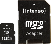 INTENSO 3413491 - MicroSDXC-Speicherkarte 128GB, Intenso Class 10 INTENSO 3413491 - MicroSDXC-Speicherkarte 128GB, Intenso Class 10