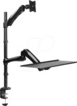 LOGILINK BP0030 - Arbeitsstation, Monitorhalterung, bis 13'' - 27'', verstellbar