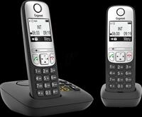 GIGASET A690ADSW - DECT Telefon, 2 Mobilteile, Anrufbeantworter, schwarz