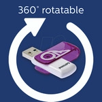 PHI FM64FD05D - USB-Stick, USB 2.0, 64 GB, Vivid Edition Magic Purple 2-pack