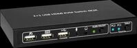 IDA-KVM-HDMI2U - KVM Switch, USB, HDMI, 4K, 2 Port