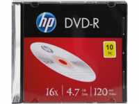 HP DME00085 - DVD-R 4.7GB/120Min, 10-er Slimcase