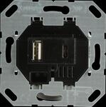 GIRA UP USB AC S - USB-Spannungsversorgung Schwarz Typ A / Typ C