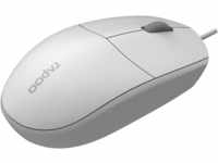 RAPOO N100 WS - Maus (Mouse), Kabel, USB, weiß