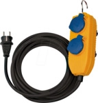 BRE 1151740010 - Baustellenkabel IP54 mit Powerblock, 4-fach