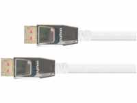 PYT M0215 - DisplayPort Kabel, DisplayPort 1.4 Stecker, 5 m, weiß