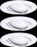 PLM 93422 - Einbauleuchte Base, 5 W, 3000 K, 20&deg;, rund, wei&szlig;, 3er Set