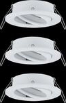 PLM 92486 - Einbaurahmen f&uuml;r Einbaustrahler, max. 3x10 W, 50&deg;, rund, wei&szlig;