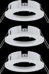 PLM 92480 - Einbaurahmen f&uuml;r Einbaustrahler, max. 3x10 W, rund, wei&szlig;