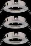 PLM 92479 - Einbaurahmen f&uuml;r Einbaustrahler, max. 3x10 W, rund, eisen
