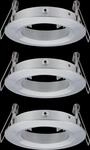 PLM 92484 - Einbaurahmen f&uuml;r Einbaustrahler, max. 3x10 W, rund, alu