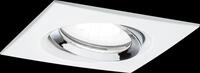 PLM 93674 - Einbauleuchte Nova Plus, GU10, 6 W, 4000 K, 30&deg;, eckig, wei&szlig;/chr