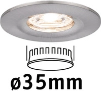 PLM 94300 - Einbauleuchte Nova Mini Coin starr, 4 W, 2700 K, rund, eisen