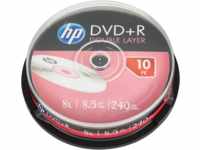HP DRE00060 - DVD+R DL 8.5GB/240min, 10-er Cakebox