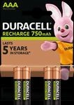 DURA NIMH 4AAA - NiMh Akku, AAA (Micro), 750 mAh, 4er-Pack