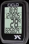 BIKE PROTOS205BK - Fahrrad-Computer mit 5 Funktionen, Funk, schwarz