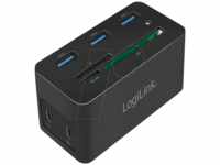 LOGILINK UA0370 - Dockingstation, USB 3.0 Typ-C, 10-Port