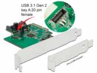 DELOCK 89029 - PCIe x4 > 1 x intern USB 3.1 A 20 Pin