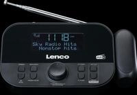 LENCO CR-615BK - DAB+/UKW Radiowecker, LCD-Display, Projektion