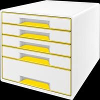LEITZ 52142016 - Schubladenbox, WOW CUBE, gelb
