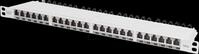 DIGI 91624SSLEAG - Patchpanel, Cat.6a, 0,5HE, 24 Port, geschirmt, grau