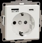 ME 23670319 - Steckdose mit USB-Ladeger&auml;t Typ A und Typ C / 3,0 A