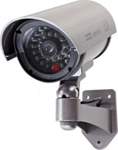 N DUMCB40GY - Dummy-&Uuml;berwachungskamera, Bullet, IP44, grau