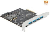 DELOCK 89026 - PCIe x4 > 1 x extern USB 3.1 C, 4x USB 3.1 A