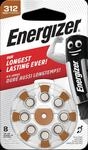 EN 8X312 - H&ouml;rger&auml;tebatterie, Zink-Luft, 7,9x3,6 mm, Aid 312, 8er-Pack