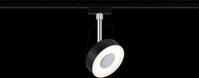 PLM 96915 - URail LED Schienenspot Circle, 152 lm, 5 W, 2700 K, dimm, schwar