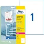 AVZ L8001-10 - Antimikrobielle Etiketten 210x297mm wei&szlig;