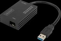 DIGITUS DN-3026 - Netzwerkkarte, USB 3.0, Gigabit Ethernet, 1x SFP