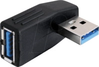 DELOCK 65341 - USB 3.0 A Stecker auf A Buchse gewinkelt 90&deg; horizontal