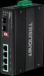 TRN TI-PG62B - Switch, 6-Port, Gigabit Ethernet, DIN Rail, PoE+