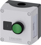 SIE 1801-0AB00 - Drucktaster 22 mm - 1-fach, 1 Schlie&szlig;er, gr&uuml;n