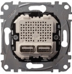 EL ME 43660100 - System M, USB Anschluss, 2-fach