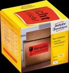 AVZ 7211 - Warnetiketten, 7211, 100x50mm, neonrot