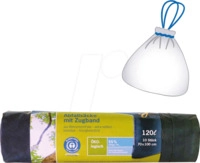 SECOLAN 00107 - Secolan&reg; M&uuml;llbeutel, 120,0 l blau 35,0 &micro;m, 10 St&uuml;ck