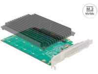 DELOCK 90054 - PCIe x16 > 4 x M.2 Key M NVMe, Kühlkörper