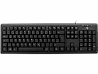 V7 KU200GS-DE - Tastatur, USB, schwarz, DE